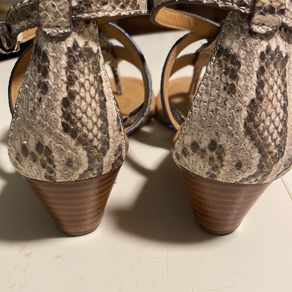 Coach printed python Vicky sandals size 7 worn once - Picture 10 of 15